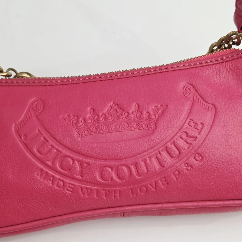 VINTAGE Y2K JUICY COUTURE GENUINE LEATHER BAGUETTE BAG